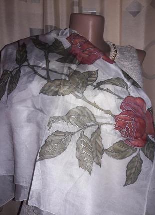 Невероятной красоты платок шелк батик4 фото