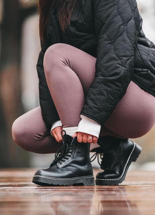 Зимові жіночі черевики dr.martens, женские зимние ботинки доктор мартинс5 фото