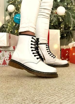 Зимові жіночі черевики dr.martens, женские зимние ботинки доктор мартинс2 фото
