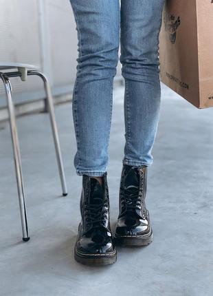 Зимові жіночі черевики dr.martens, женские зимние ботинки доктор мартинс4 фото