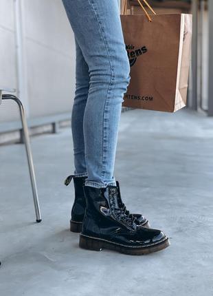 Зимові жіночі черевики dr.martens, женские зимние ботинки доктор мартинс3 фото