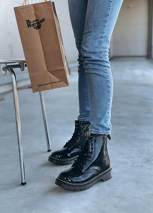 Зимові жіночі черевики dr.martens, женские зимние ботинки доктор мартинс8 фото