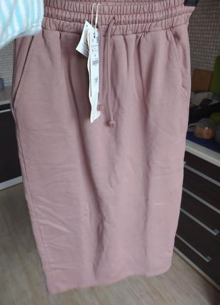 Новая шикарная трикотажная юбка zara & pantone