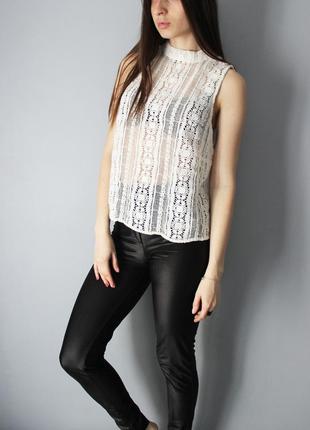 Zara шикарна блузка ажурна
