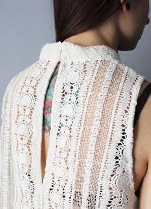Zara шикарна блузка ажурна2 фото
