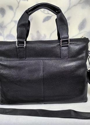 Деловая сумка, а4. натуральная кожа. 4