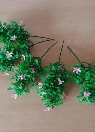 Скусствен цветы деревья веточки лот рукодел кукол миниат букет пласт дизайн барб1 фото