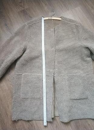 Дубленка, шубка, пальто h&amp;м, искусственная замша9 фото
