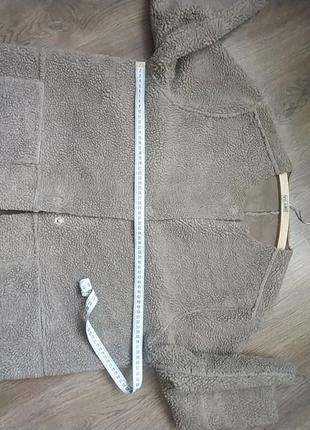 Дубленка, шубка, пальто h&amp;м, искусственная замша8 фото