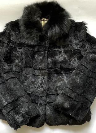 Натуральная шуба полошубок из кролика