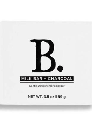 Натуральне органічне мило для вмивання beekman 1802 milk bar + charcoal 99гр, 219691 фото