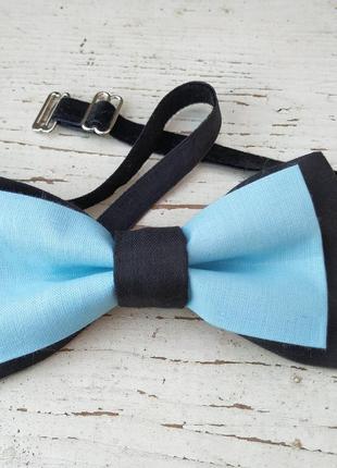 Чорна метелик з ніжно блакитний серединкою