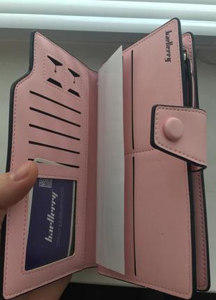 Женское портмоне baellerry business woman new розовый4 фото