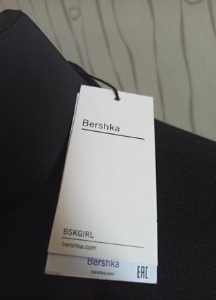 Новое с бирками платье на запах черное трикотаж облегающее bershka6 фото