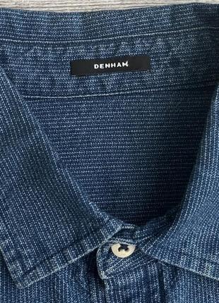 Сорочка\рубашка denham striped dot denim shirt3 фото