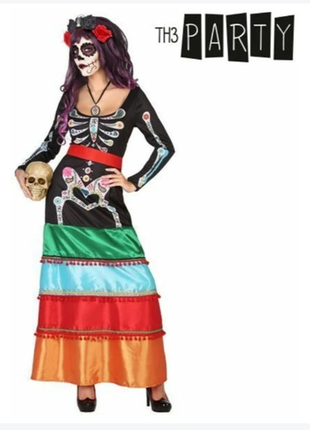 Карнавальний костюм смерті хелловін сукня плаття скелет