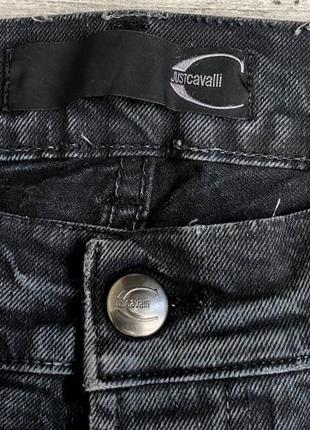 Джинси just cavalli extra fit washed black jeans3 фото