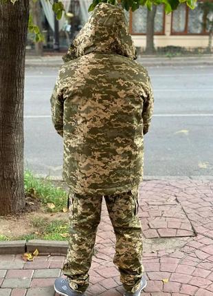 Тактическая зимняя форма пиксель военная на флисе зима костюм армейский камуфляжная униформа для зсу3 фото