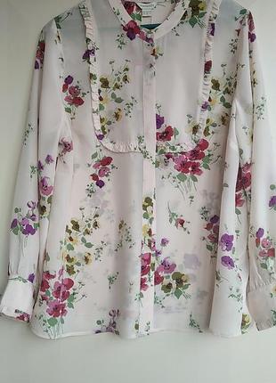 Розкішна нова 100% шовкова блуза monsoon кольору айворі