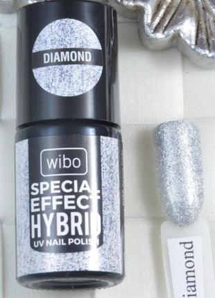 Гибридный лак для ногтей wibo special effect hybrid diamond
