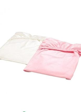 Детская простынь на резинке ekia len 80x130 cm