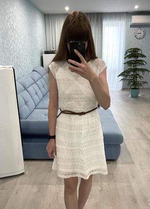 Кружевное белое платье lc waikiki1 фото
