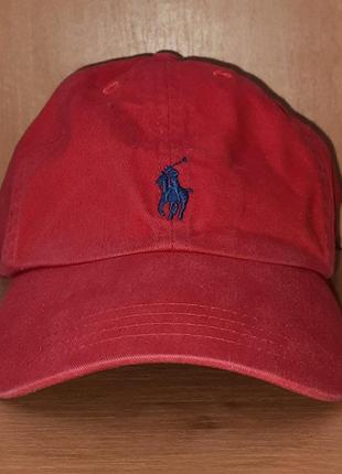 Красная кепка-бейсболка polo ralph lauren2 фото