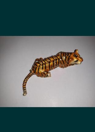 Эмалированная шкатулка для украшений ручной работы тигр подарок6 фото