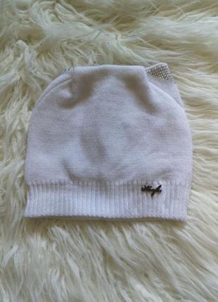 Трикотажная шапка с ушками щасливе дитинство
