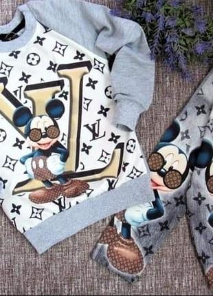 Костюм кофта + лосінки с міккі