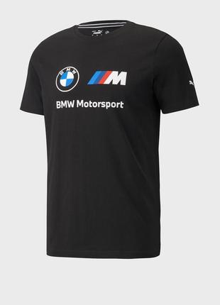 Футболка puma bmw m motorsport essentials logo men's tee