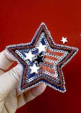 Супер яркая брошь звезда для супер модниц всех возрастов