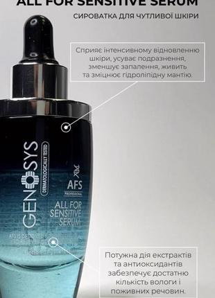 Сироватка для чутливої шкіри genosys sensetive serum