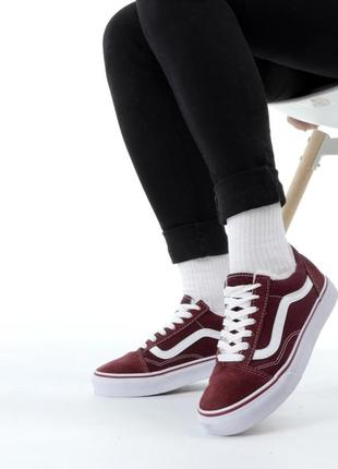 ❄️vans old skool low bordo winter❄️❤️36рр-45рр❤️кросівки зимні ванс, кроссовки ванс зимние с мехом10 фото