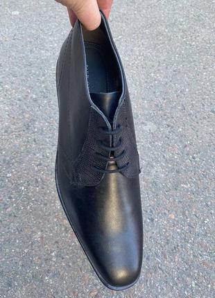 Демісезонні шкіряні чоловічі  чоботи 46 розмір / демисезонные кожаные мужские ботинки 46 размер5 фото