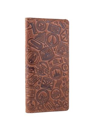 Шкіряний гаманець hi art "let's go travel" wp-02-s19-1235-t007