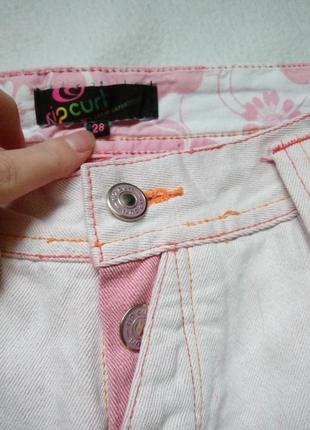 Нежно розовые плотные джинсы rip curl4 фото