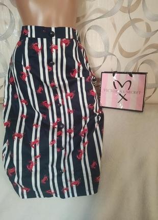 Мега классная летняя юбка с разрезом р.2xl