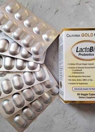 Lactobif сша пробиотики, 5 млрд кое, 60 капсул3 фото