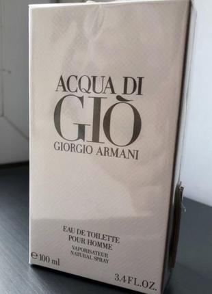 Acqua di gio 100ml armani giorgio аква ди джио армани мужские духи стойкие8 фото