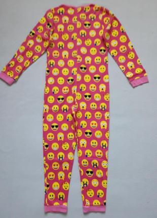Суперовый хлопковый комбенизон пижама слип принт смайлы на 8-9 лет на рост 128-135 см emoji george2 фото