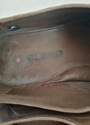 Шкіряні туфлі. бренд blend. демисезон3 фото