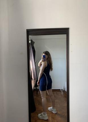Винтажное спортивное синее платье nike10 фото