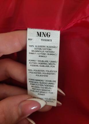 Фирменный mango вильветовый пиджак/жакет сочного красного цвета, размер с-м9 фото
