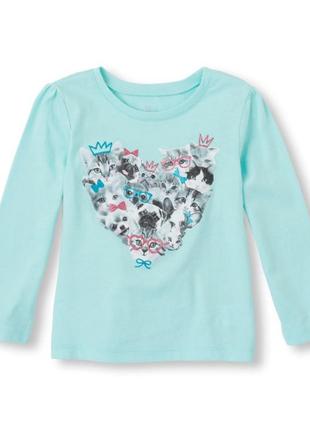 Реглан з аплікацією год блискітками, розмір 9-12 місяців