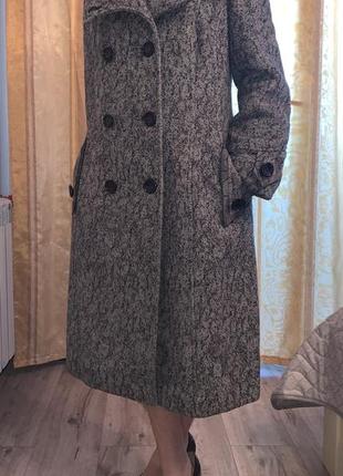 Пальто длинное шерстяное
