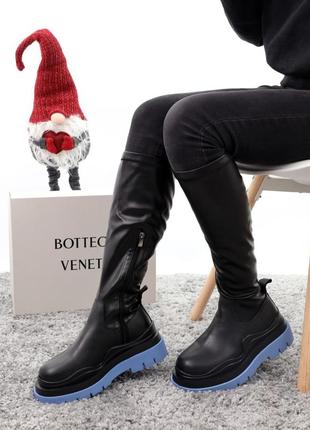 Зимові жіночі черевики bottega veneta, женские зимние ботинки ботега венета