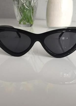 Лисичка модные черные ретро очки