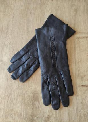 Стильные женские кожаные перчатки, германия.  размер  7.