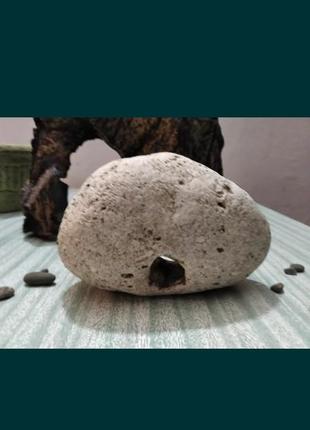 Аксессуары для аквариума камень с дырочкой морской